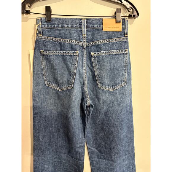 NWT Citizens of Humanity Annina High Waisted Denim Trouser Jeans Blue Rose 23 - Picture 6 of 8